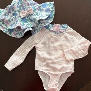 Tommy Bahama Pink and Floral Swimsuit Set